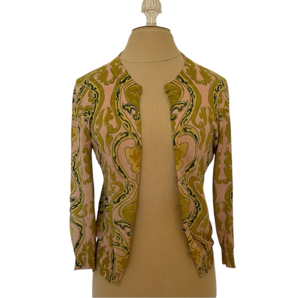 J. Crew Vintage Paisley Cardigan